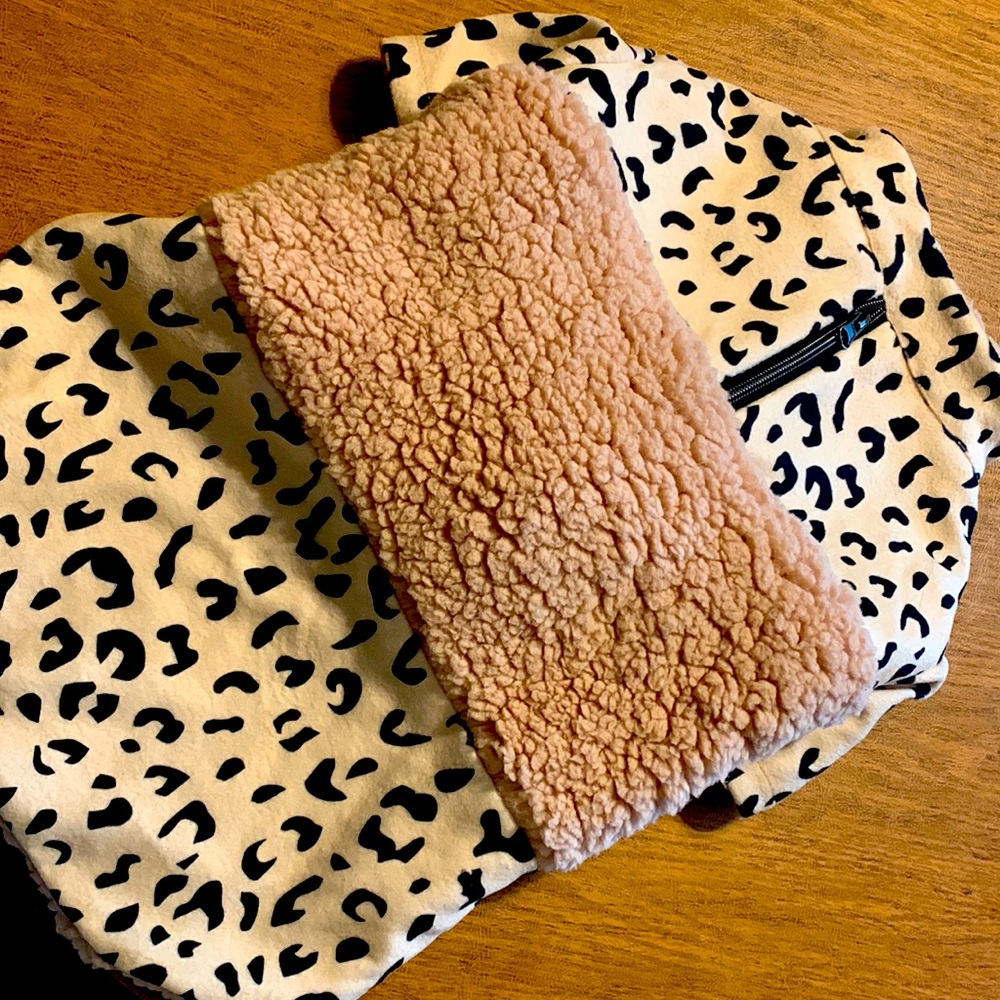 Fuzzy small dog coat